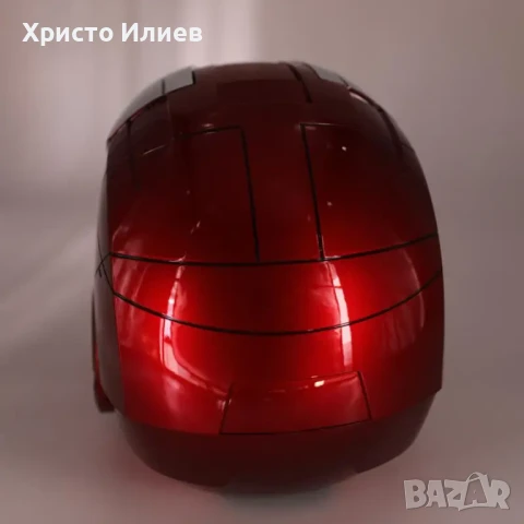 Реалистична Светеща маска на Железния човек Iron Man Marvel Моторизирана с гласови команди, снимка 5 - Друга електроника - 51286614