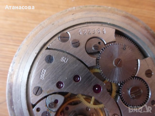 Джобен часовник Молния Мълния Molnija с локомотив, снимка 7 - Антикварни и старинни предмети - 44134239