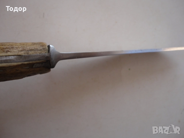 Шведски ловен нож дръжка рог, снимка 4 - Ножове - 52670195