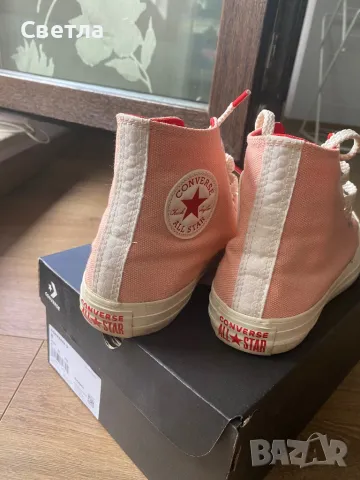 Розови кецове Converse, снимка 5 - Кецове - 50419246