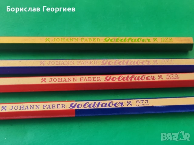 Стари нови цветни моливи Johann Faber goldfaber, снимка 3 - Колекции - 50903513