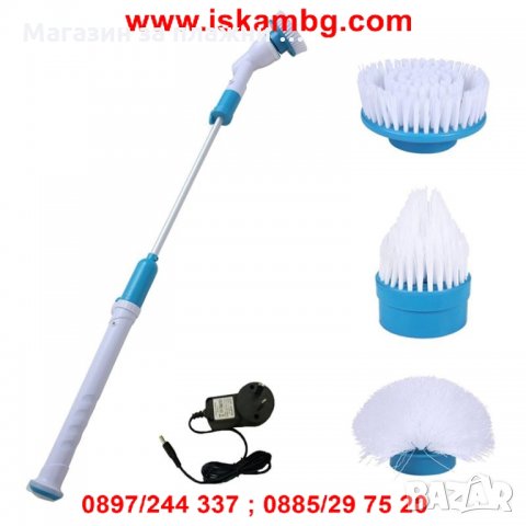 Четкa за почистване на баня SPIN SCRUBBER - КОД 1796, снимка 9 - Други стоки за дома - 28814449