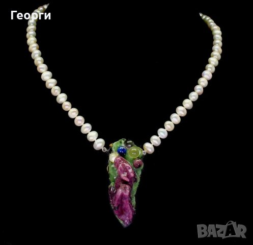 Уникална по родът си Африканска огърлица, снимка 2 - Колиета, медальони, синджири - 37787451