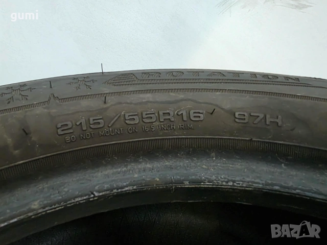 2бр зимни гуми 215/55/16 DUNLOP L04718, снимка 4 - Гуми и джанти - 53184539