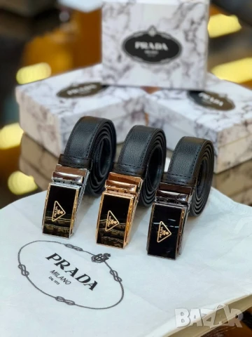 колани от естествена кожа в кутия guess prada louis vuitton ysl saint laurent celine , снимка 2 - Колани - 50669238