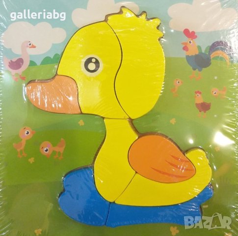 Дървена фигурка тип пъзел Пате 