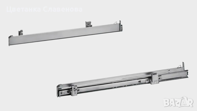 Водеща шина/водачи за чекмедже за фурна Siemens HZ538000, Неръждаема стомана, Сребрист, снимка 5 - Печки, фурни - 52403263