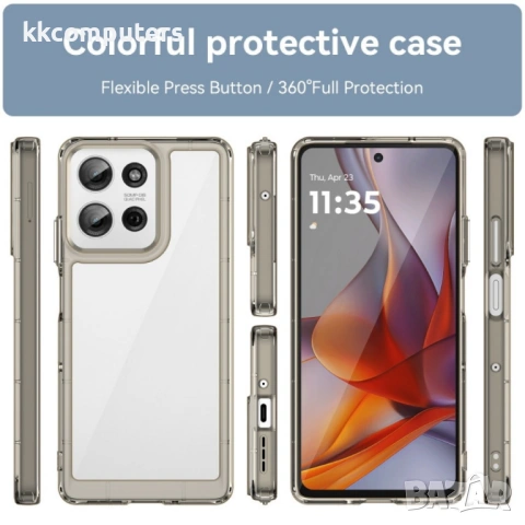 Motorola Moto G75 5G Colorful TPU Калъф и Протектор, снимка 4 - Калъфи, кейсове - 53234562