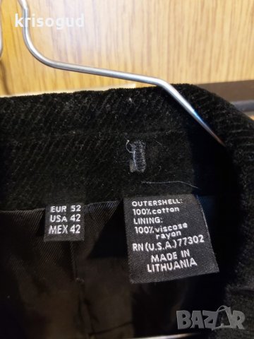 Стилно мъжко сако, 100% памук, Размер EU: 52, произведено в Литва, снимка 7 - Сака - 27319647