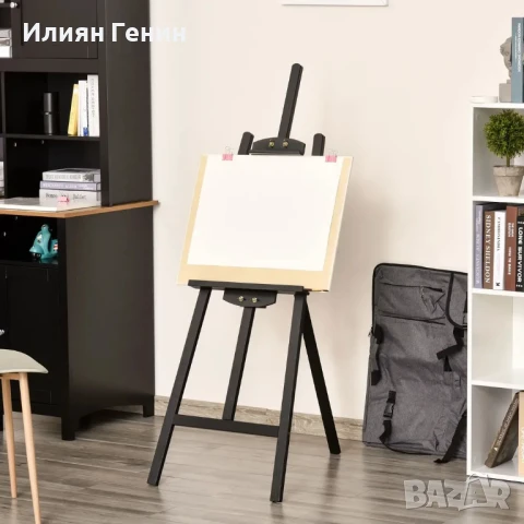 Статив Homcom, Дърво, 51.5x71.5x134.5, Черен, снимка 9 - Други - 50580987