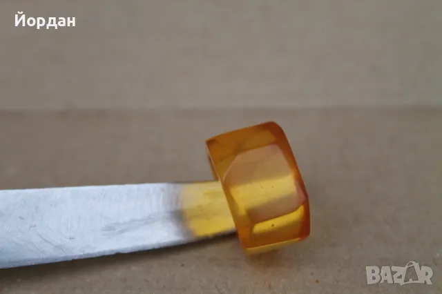 Дамски СССР пръстен балтийски кехлибар, снимка 7 - Пръстени - 47990274