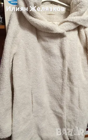 Красиво млечно-бяло чисто ново дамско палто. , снимка 4 - Якета - 48928940