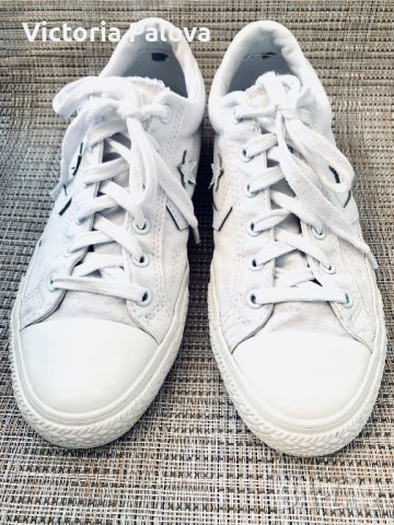 Бели CONVERSE,оригинал, снимка 9 - Кецове - 37311833
