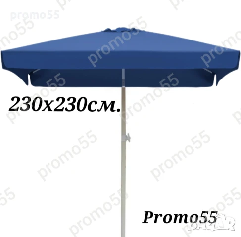 Голям чадър 230см. х230см., с клапа за стабилност при вятър, снимка 7 - Градински мебели, декорация  - 50569684