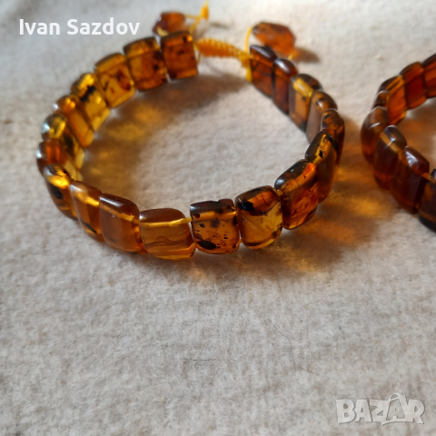 Гривни кехлибар , снимка 6 - Гривни - 44841545