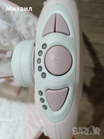 Kikkaboo Бебешка люлка Chillo Hippo Dreams РОЗОВА, снимка 3 - Детски люлки - 52685681