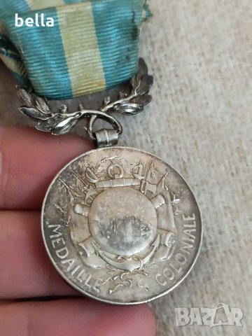 Сребърен френски колониален  орден ,запазен вид ,цена 150 лв, снимка 5 - Други ценни предмети - 34871060