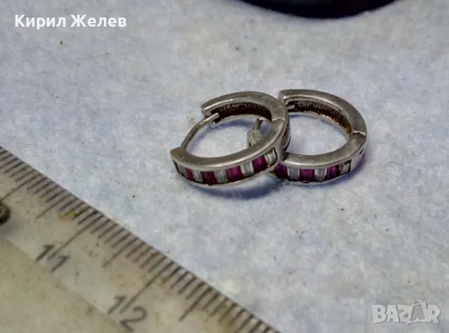 ПРЕКРАСНИ РУБИНЕНИ СРЕБЪРНИ ОБЕЦИ - АНГЛИЯ СРЕБРО 925 с ЮВЕЛИРНО ФАСЕТИРАНИ РУБИНИ 50065, снимка 16 - Обеци - 49704566