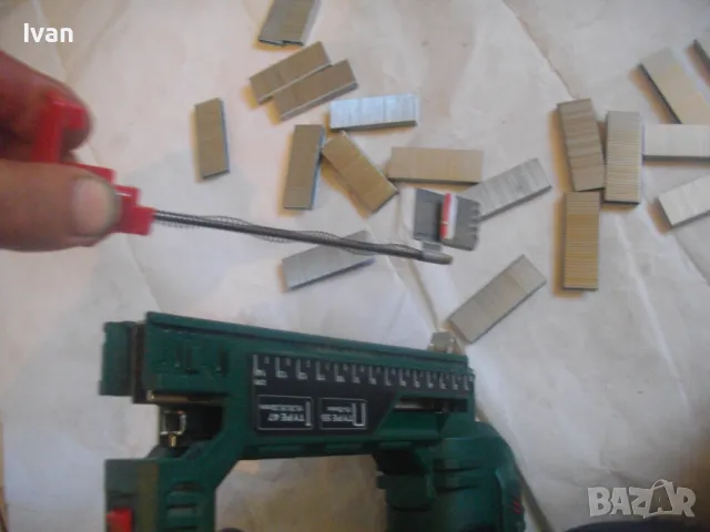 15-32мм Голям Немски BOCHUM Germany 2007г. Дърводелски Комбиниран Тапицерски ТАКЕР Parkside PET 25C, снимка 16 - Други инструменти - 47458115