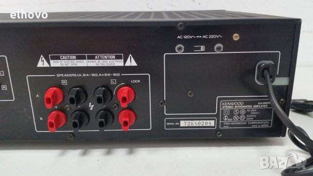 Стерео усилвател KENWOOD KA-880SD, снимка 3 - Ресийвъри, усилватели, смесителни пултове - 28857414