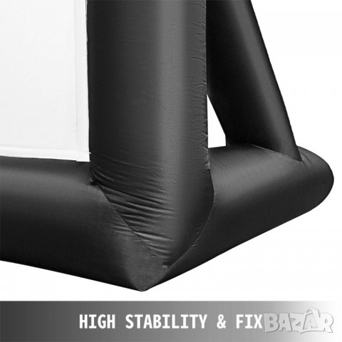Нов Надуваем екран 420x250 см за проектор за външна употреба 162", 16:9, снимка 7 - Стойки, 3D очила, аксесоари - 32764713