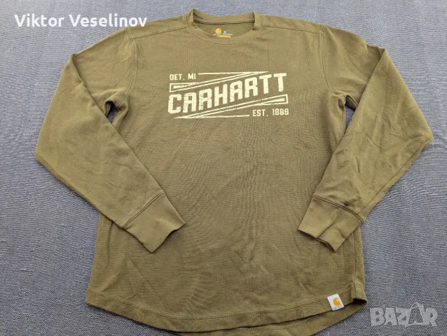 Carhartt Sweatshirt Мъжки Размер M Бежова Блуза, снимка 1 - Блузи - 49585533