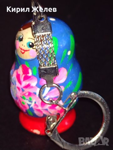 Арт ключодържател дървена МАТРЬОШКА ръчна изработка много красив стилен дизайн 28226, снимка 4 - Други - 43582878