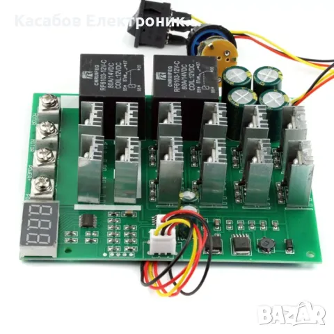 DC PWM Регулатор на скоростта и посоката на електромотор 10-55V 60A, снимка 2 - Друга електроника - 48948965