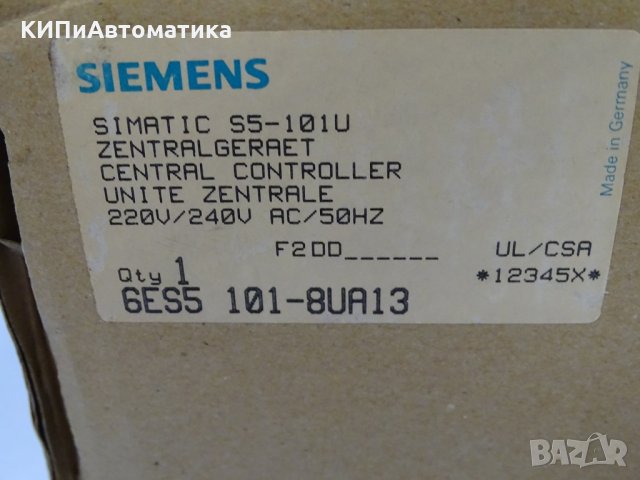 контролер Siemens SIMATIC S5 101U Programmable Central Controller, снимка 9 - Резервни части за машини - 35180137