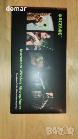 Двоен UHF безжичен микрофон за цигулка с щипка за микрофон с 1 приемник и 2 предавателя, Q2/VT-5, снимка 9 - Микрофони - 50301831