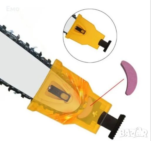 Компактна острилка за бързо заточване на верижен трион - Заточва за броени секунди, снимка 3 - Други инструменти - 48374568