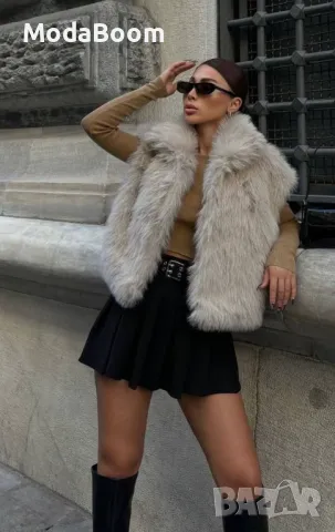 Дамски елек с косъм 