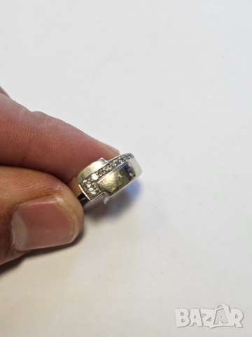 Дамски пръстен, бяло злато 585/14к 3.28гр, снимка 2 - Пръстени - 51531602