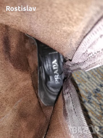 Оригинални мъжки ботуши PRADA 44 номер 28см дължина на стелките! , снимка 8 - Мъжки ботуши - 32310963
