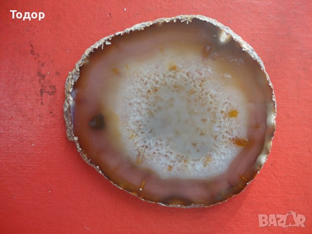 Полиран минерал ахат халцедон 2, снимка 3 - Колекции - 43937046