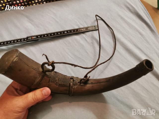 Стара  барутница от 19век, снимка 4 - Антикварни и старинни предмети - 33682567