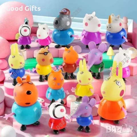 Голям комплект фигурки Пепа Пиг, Всички герои Peppa Pig фигурки, снимка 6 - Фигурки - 47268982