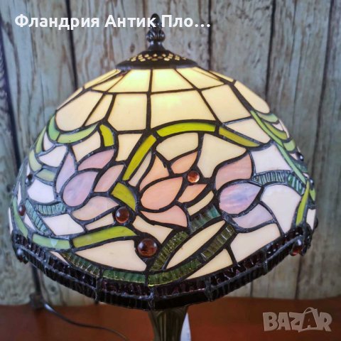 Лампа Тифани - Tulip Fleur , снимка 7 - Настолни лампи - 43376907
