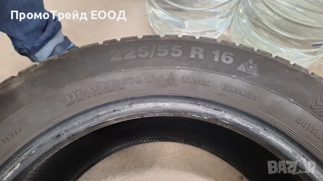 4 броя зимни гуми Континентал Continental 16” 225/55R16, снимка 6 - Гуми и джанти - 48962291