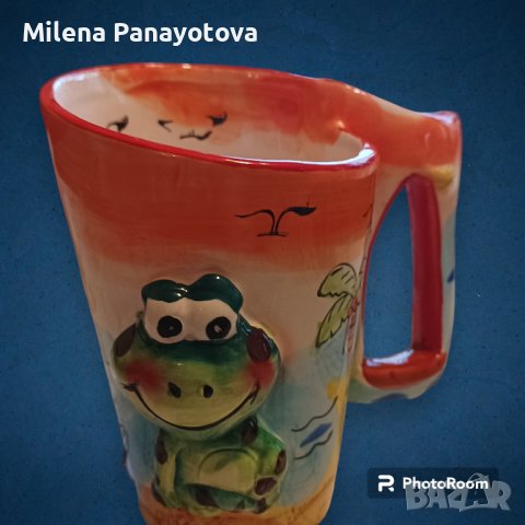 Чаша ръчна изработка с полимерна глина