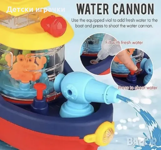 Интерактивна играчка Кораб изстрелва вода, светлинни ефекти , снимка 2 - Други - 49640796