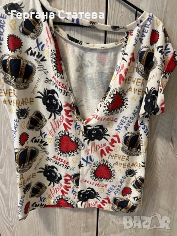 Блуза от плетиво Alessa, снимка 2 - Тениски - 43533616