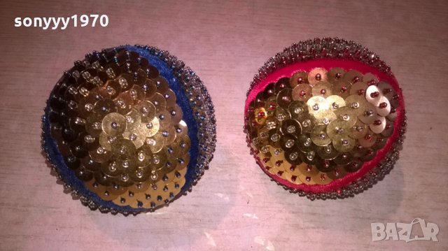 топки 2бр-цвят злато-9см-внос швеицария, снимка 5 - Колекции - 27447048