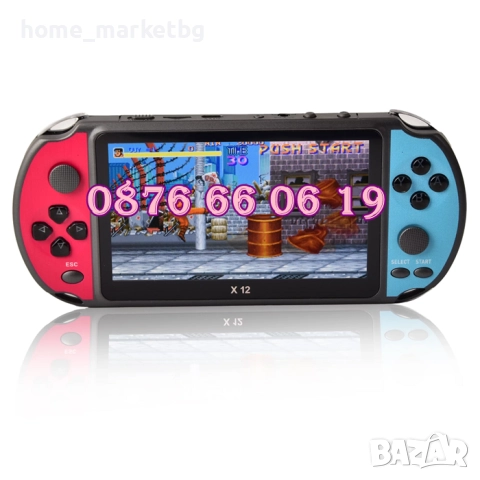 Преносима игрова конзола X12 екран 5.1 инча, тв игра с вградени игри, снимка 2 - Други игри и конзоли - 43244690