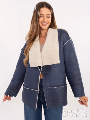 Дамско стандартно яке от еко кожа с подплата, 4цвята , снимка 2 - Якета - 51696861