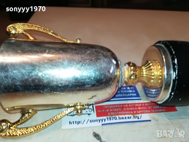 купа/ваза-инокс и злато от франция 0502231513, снимка 12 - Антикварни и старинни предмети - 39562774