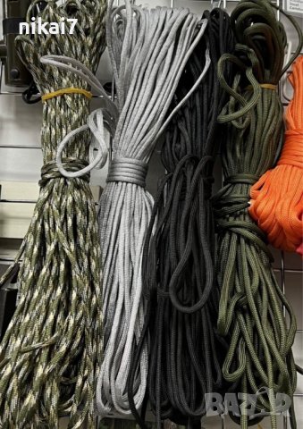 Паракорд 7 нишки 550 Paracord Cord 5 30 M Dia.4mm къмпинг оцеляване, снимка 2 - Къмпинг мебели - 42946644