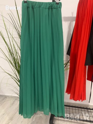 Дълга плисирана пола, снимка 4 - Поли - 43500948