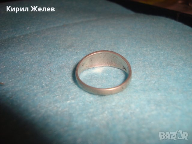 СТАР СРЕБЪРЕН ПРЪСТЕН МАЙСТОРСКА РЪЧНА ИЗРАБОТКА ВИСОКА ПРОБА СРЕБРО АР НУВО СТИЛ 25114, снимка 6 - Пръстени - 34646839