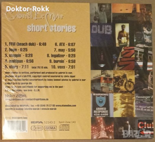 Gabriel Le Mar – Short Stories (2003, CD), снимка 2 - CD дискове - 43613391